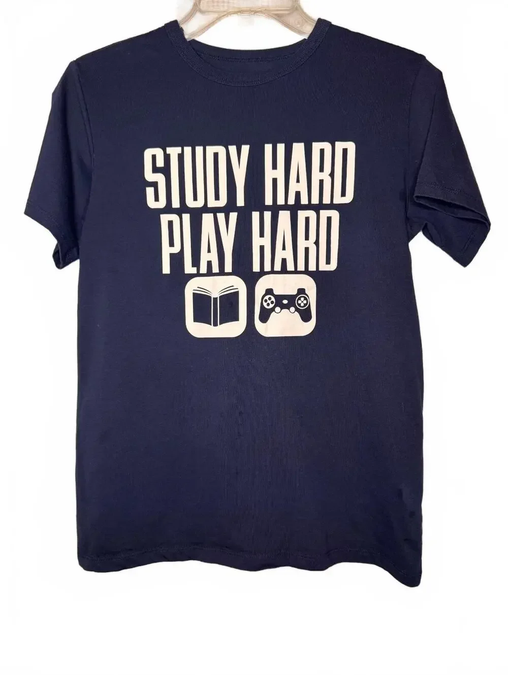 Study Hard Play Hard Graphic T-Shirt | The Children’s Place | Size L (10/12)